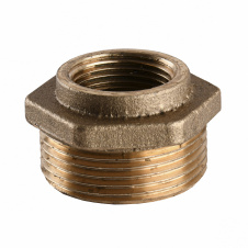 Футорка латунная 1 1/4″НР х 3/4″ВР штампованная А0711А