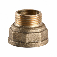 Переходник редукционный латунный 1″ВР х 3/4″НР штампованный А0613А