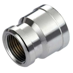 Муфта переходная SOLOMON 1/2″х3/8″ ВВ хром 8203 Фастів