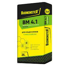 Клей для газоблока BudmonsteR BM 4.1 25 кг Запорожье