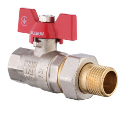 Кран шаровый прямой с американкой SOLOMON 1/2″ УСИЛЕННЫЙ 0021042 Белая Церковь