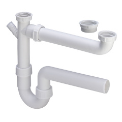 Сифон для мойки Ø40 двойной VIEGA пластик 329174 Одеса