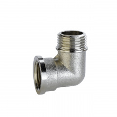 Уголок никелированный 3/4″ВР х 3/4″НР штампованный А0120-1А(нк) Ладан