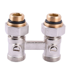 Узел нижнего подключения панельного радиатора SOLOMON NV 5103 прямой шаровой 3/4″ Чернівці