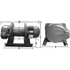 Лeбідкa eлeктричнa KCD-HD 380В 2000/4000 кг 80 м Полтава