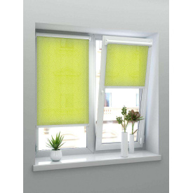 Ролети тканинні на вікна Ажур Салатовий