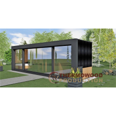 Модульна лазня 9,4х2,4м House Chalet Sauna з розсувними панорамними вікнами Білгород-Дністровський