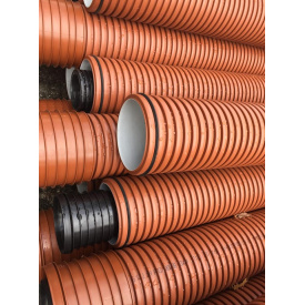 Труба гофрированная канализация Plastimex 250x6000 гофрированная канализационная