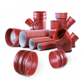 Труба Magnaplast 300мм 3000 (гофрована каналізаційна)