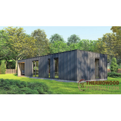 Модульний будинок 13,0х4,8м High Tech House 08 в стилі хай-тек від виробника ThermoWood Production Київ