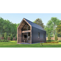 Барнхаус, модульний будинок 7,8х3,2м Barn House 03 від виробника ThermoWood Production Якимівка