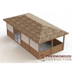 Беседка пятискатная 48м2 от производителя Thermowood Production Мукачево