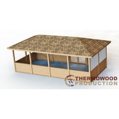Беседка пятискатная 48м2 от производителя Thermowood Production Мукачево