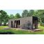Модульний будинок 8,0х2,5м High Tech House 13 в стилі хай-тек від виробника ThermoWood Production Київ