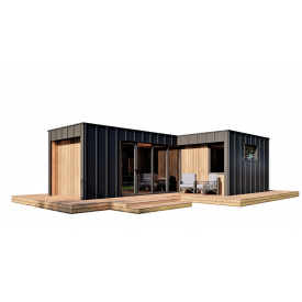 Модульный дом 9,0х5,0м High Tech House 10 в стиле хай-тек от производителя ThermoWood Production
