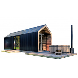 Барнхаус с баней 11,0х2,9м Sauna Barn House 05 от производителя ThermoWood Production