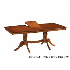 Обеденный стол ONDER MEBLI Carlo каштан 1600(+390)x1000x750-800 Киев