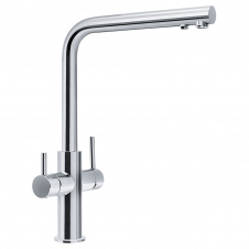 Franke Смеситель для кухни Neptune Clear Water, дл.излива - 220мм, поворотный, 1+1фильтр, хром