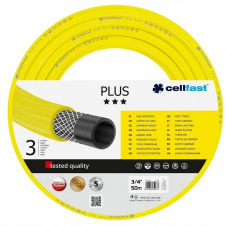 Cellfast Шланг садовый PLUS 3/4, 50м, 3-х слойный, до 25 Бар, -20…+60°C