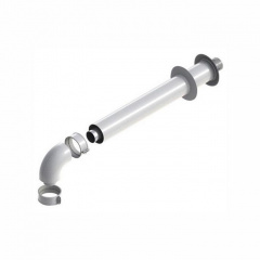 Ariston Коаксиальный горизонтальный комплект (для конденс. котлов): колено 90° + удлинитель 1000 мм, диаметр 60/100 мм Тернопіль