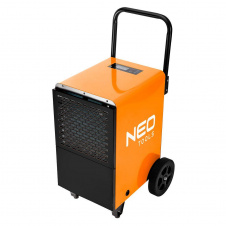 Neo Tools Осушитель воздуха промышленный, 750Вт, 180м2, 300 м3/ч, 50л/сутки, непрерывный слив, LCD дисплей, прогр.времени работы, IP22