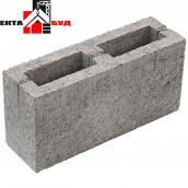Блок будівельний бетонний шлакоблок перегородковий 390х90х190 мм 