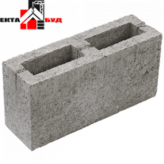 Блок будівельний бетонний шлакоблок перегородковий 390х90х190 мм Київ