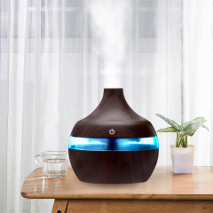 Увлажнитель воздуха Humidifier 300 мл с разноцветной подсветкой 7 цветов USB ночник диффузер с функцией аромо-лампы Темное дерево Буча