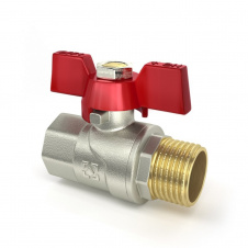 Кран шаровый Raftec RED PN40 ВВ 1/2 бабочка
