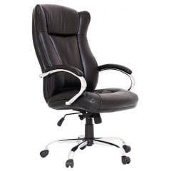 Офисное кресло Richman Сенатор Хром М-2 Кожзам Черный Львов