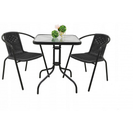 Комплект садових меблів Jumi Bistro-2 квадратний стіл