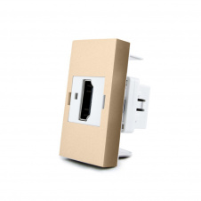 Механізм розетка Livolo HDMI золото (VL-C7-1HD-13)