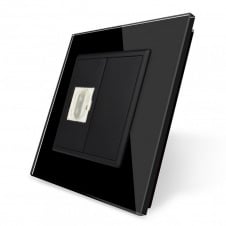 Розетка HDMI Livolo чорний скло (VL-C791HD-12)