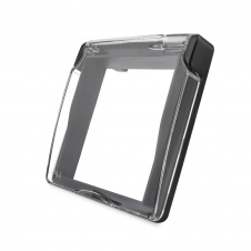 Кришка для розетки Livolo IP44 чорний (C7-1WF-12)
