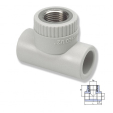 Тройник равный Ekoplastik 20х1/2 STKI02020X