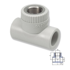 Тройник равный Ekoplastik 20х1/2 STKI02020X Чернігів