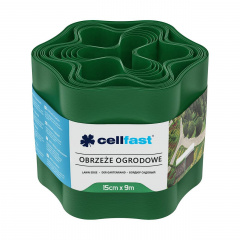 Бордюр газонний хвилястий / зелений / 15 см х 9 м Cellfast Луцьк