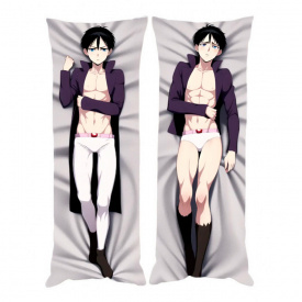 Подушка обіймашка Bioworld Дакімакура Ерен Егер Атака Титанов 150х50см (18157)