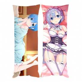 Подушка обіймашка Bioworld Дакімакура Рем Життя в альтернативному світі з нуля v2 150х50см (18657)