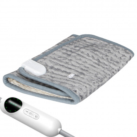 Плед шаль одеяло с подогревом от сети Lesko 220 В 64х32 см Серый (10426-53784)