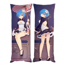 Подушка обіймашка Bioworld Дакімакура Рем Життя в альтернативному світі з нуля v4 150х50см (18661)