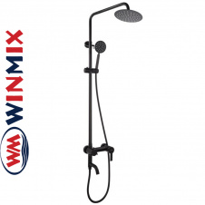 Душова колона Winmix NOX-009-J BLACK із змішувачем з нерж. сталі SUS304