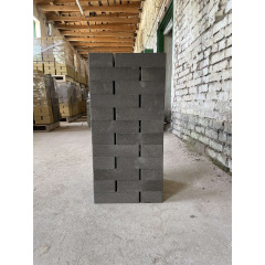 Кирпич гладкий пустотелый ECOBRICK (250х120х65) серый Николаев