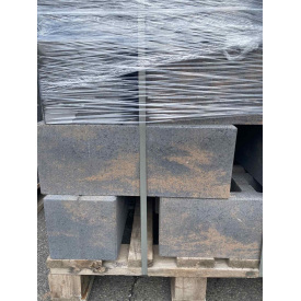 Євроблок для забору колормікс Сепія (190х190х500)