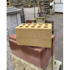 Цегла гладка пустотіла ECOBRICK (250х120х65) жовтий