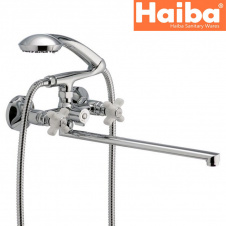 Смеситель для ванны длинный нос HAIBA ODYSSEY EURO (Chr-140)