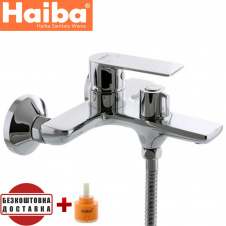 Смеситель для ванны короткий нос HAIBA ALEX EURO Chr-009