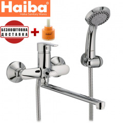 Змішувач для ванни довгий ніс HAIBA MARCO EURO Chr-006 Балаклія