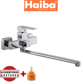 Змішувач для ванни довгий вилив HAIBA MILLER EURO (Chr-006)