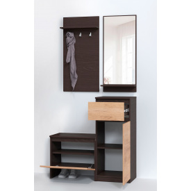 Передпокій Майстер Форм Брайтон Венге + Дуб крафт золотий (95х37,6х200 см)